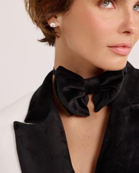 Бабочка из бархата Anmuse, цвет: Черный ACC25W221-BLC купить онлайн