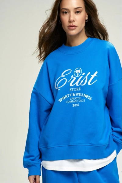 Свитшот Wellness Electric Blue Erist store, цвет: синий, НФ-00002806 купить онлайн
