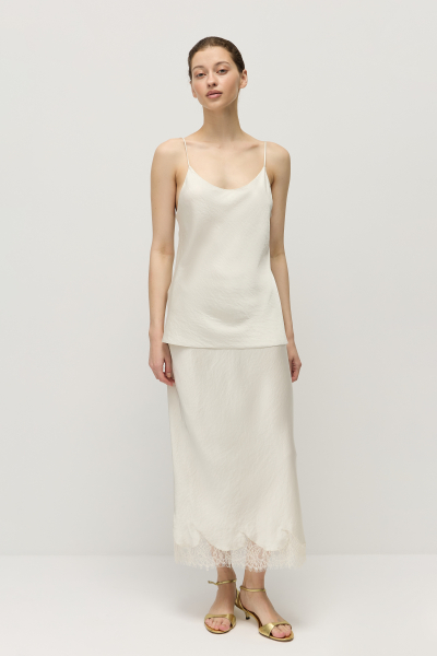 Топ на тонких бретелях AROUND, цвет: жемчужный, 269_62VPE02 купить онлайн