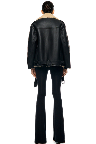 Куртка - косуха с мехом SODAMODA, цвет: Черный, 15717 купить онлайн