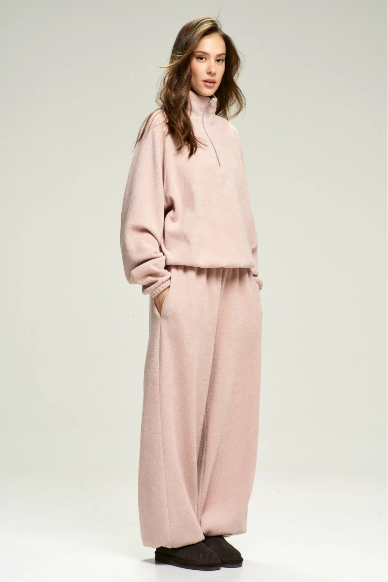 Брюки из плюша с начесом Pink Erist store, цвет: розовый, НФ-00002862 купить онлайн