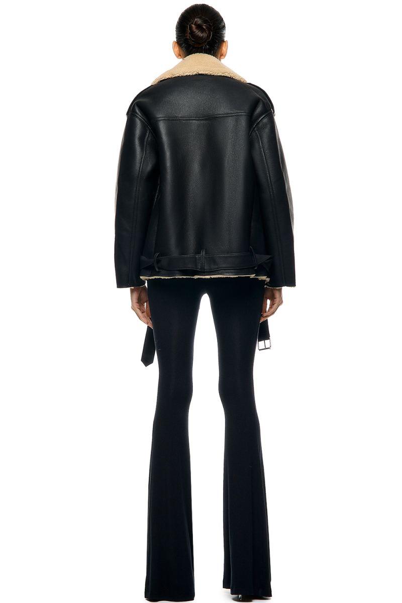 Куртка - косуха с мехом SODAMODA, цвет: Черный, 15717 купить онлайн