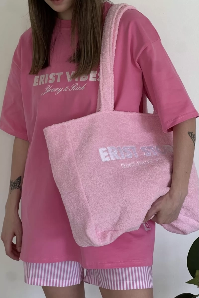 Шоппер с косметичкой Pink