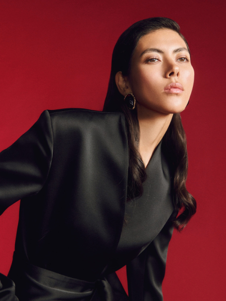 Жакет-кимоно с акцентным поясом