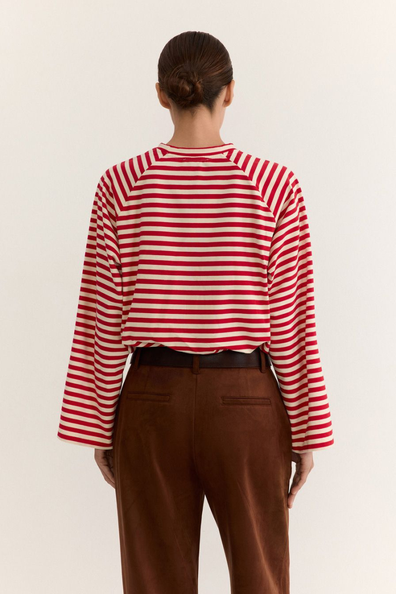 Лонгслив из смесового хлопка TOPTOP, цвет: красный с принтом, TT.025.19305.321.03037 купить онлайн