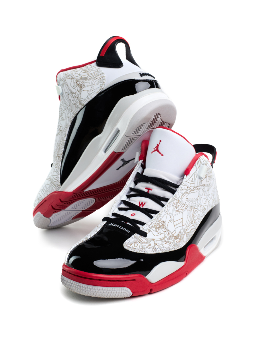 Кроссовки мужские Jordan Dub Zero "White Varsity Red" NKDADDYS SNEAKERS, цвет: разноцветный 311046-160 купить онлайн