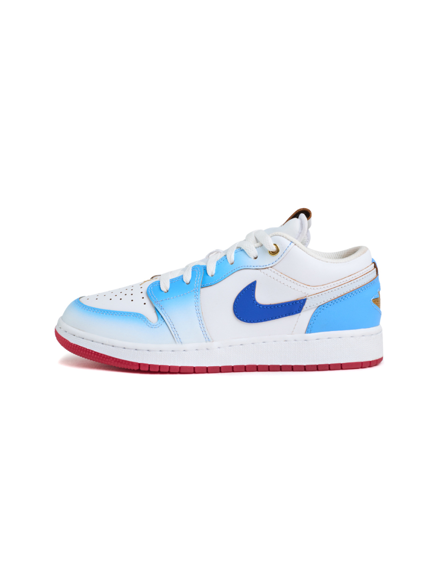 Кроссовки подростковые Jordan 1 Low SE "University Blue Gradient" GS NKDADDYS SNEAKERS, цвет: голубой FN8895-141 купить онлайн