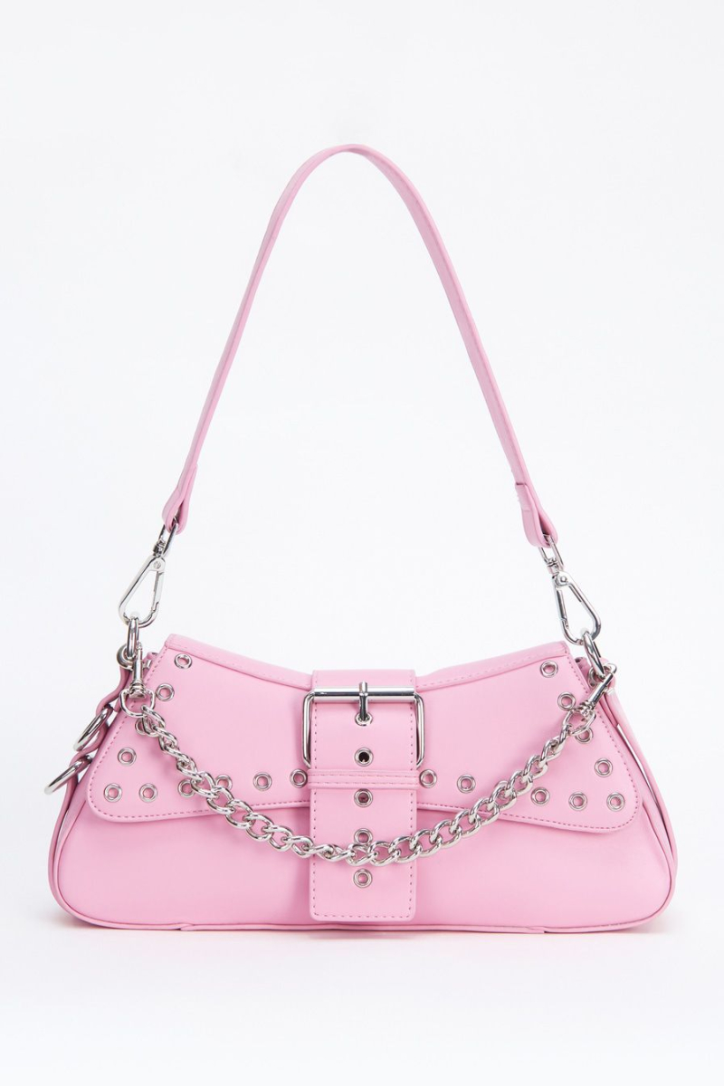 Сумка-багет из экокожи