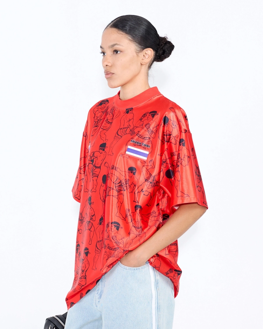 Футболка МУАЙ-ТАЙ ASIA ST 71, цвет: красный, Ast71.tt-Thai-red купить онлайн