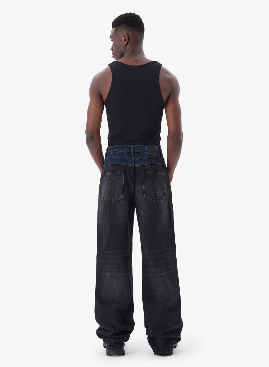 Джинсы BICOLOR FABLE, цвет: Черный, JNS-FBL-BCLR-LS-BLCK купить онлайн