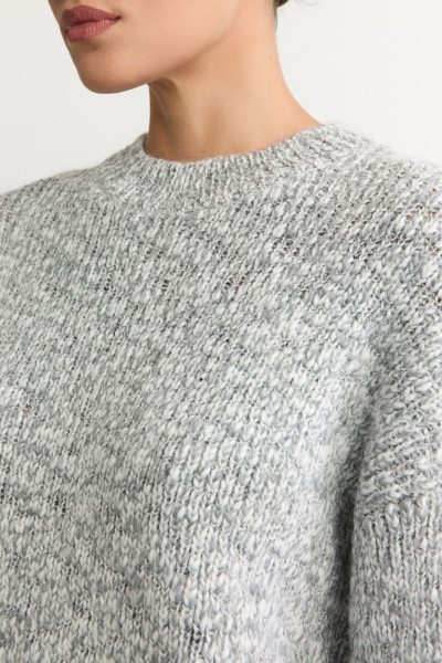 Джемпер из переработанного полиэстера TOPTOP, цвет: серый с принтом, TT.050.18257.801 купить онлайн