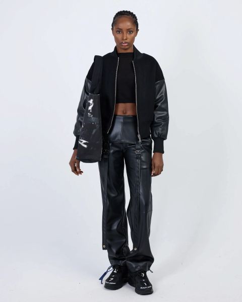 Комбинезон из экокожи