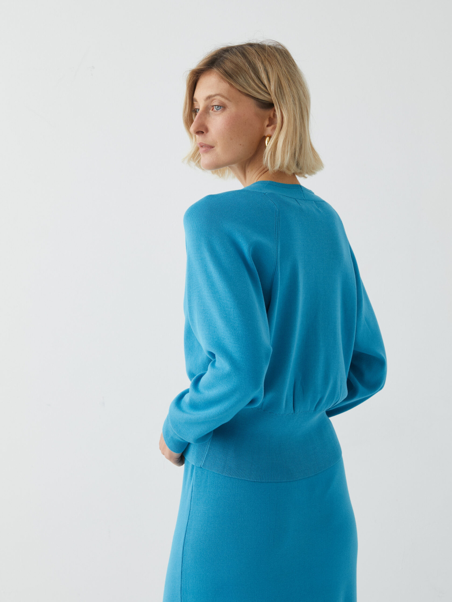 Кардиган с рукавом «летучая мышь» Marou, цвет: голубой, Mar_26021404 купить онлайн