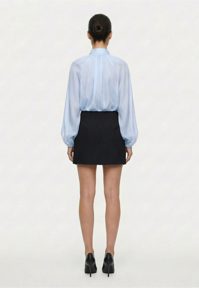 Юбка мини из костюмной ткани REFERT, цвет: Черный, 07-2889/1-2511 купить онлайн