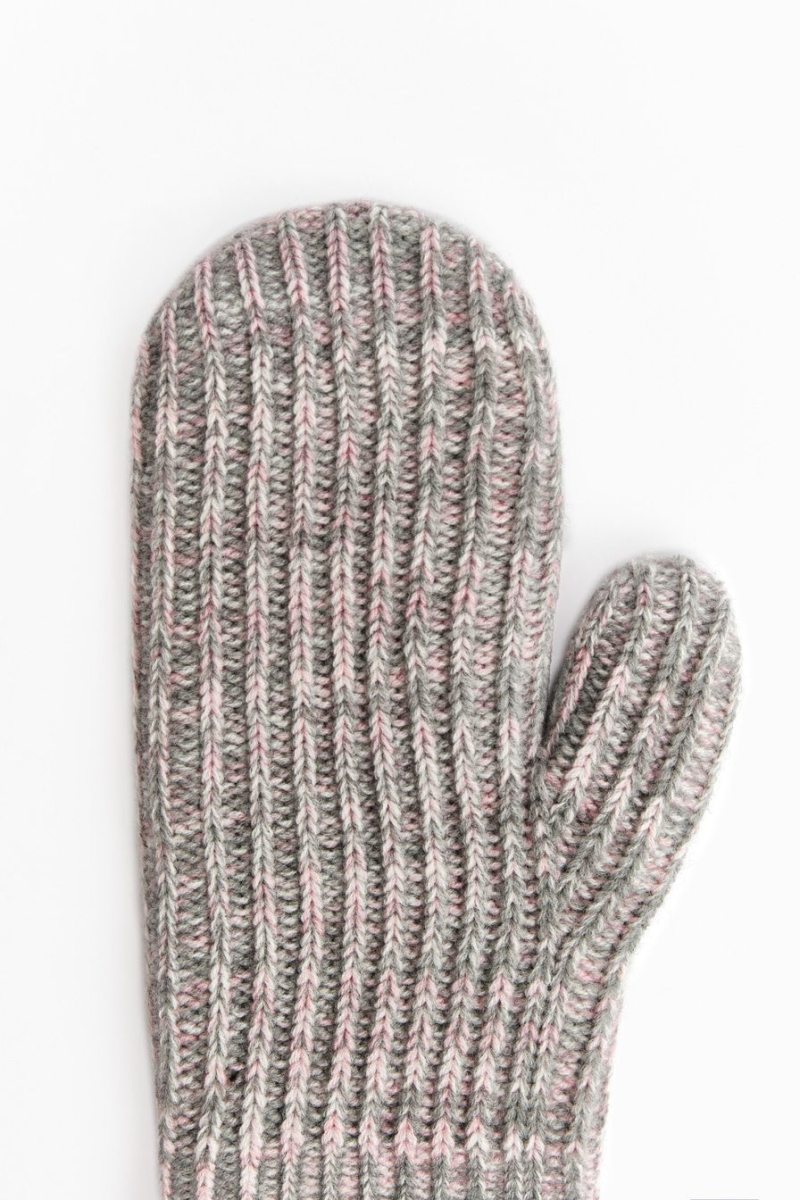 Варежки из смесовой шерсти мериноса TOPTOP, цвет: серый TT.610.14917.801 купить онлайн