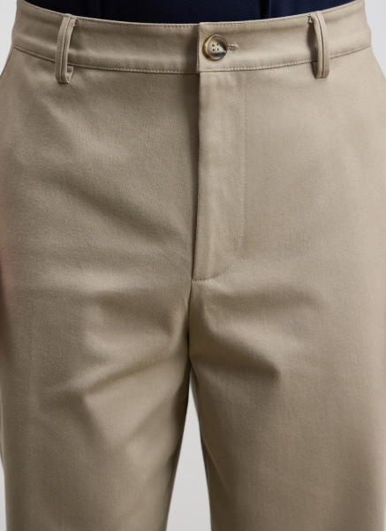 Прямые брюки из испанского хлопка ALL WE NEED, цвет: Светло-серый, 2603M16122-04 купить онлайн