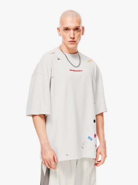 Sticker Pack Футболка Оверсайз p.p.s., цвет: гипсовый, 1039.00.00.WTE1 купить онлайн