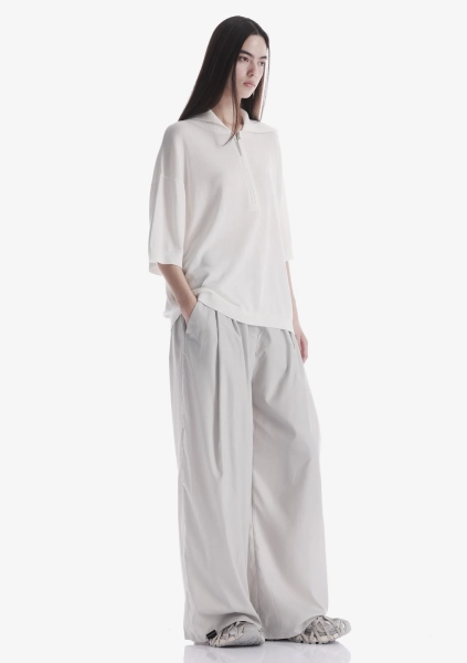 Футболка-поло на молнии KRAKATAU, цвет: белый, Sw45-4 купить онлайн