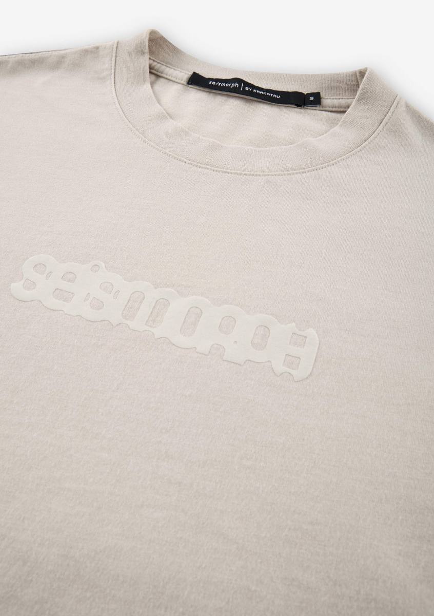 Лонгслив с тональным логотипом KRAKATAU, цвет: пепельно-белый, Tu125-43 купить онлайн