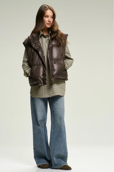 Жилет утеплённый Brown Erist store, цвет: коричневый, НФ-00002661 купить онлайн