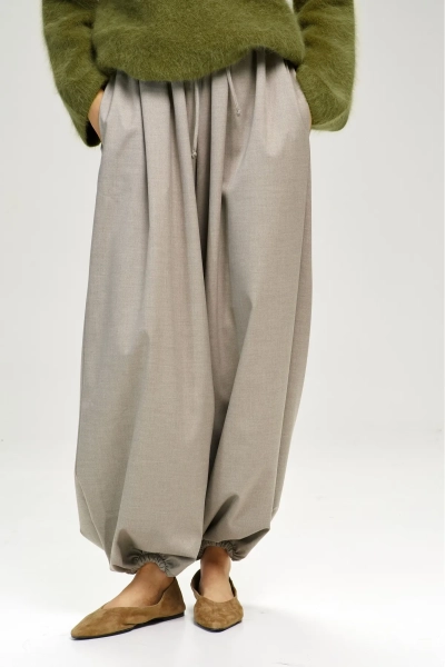 Брюки-алладины Beige Melange Erist store, цвет: бежевый, НФ-00003101 купить онлайн