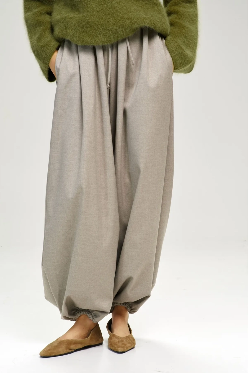 Брюки-алладины Beige Melange Erist store, цвет: бежевый, НФ-00003101 купить онлайн