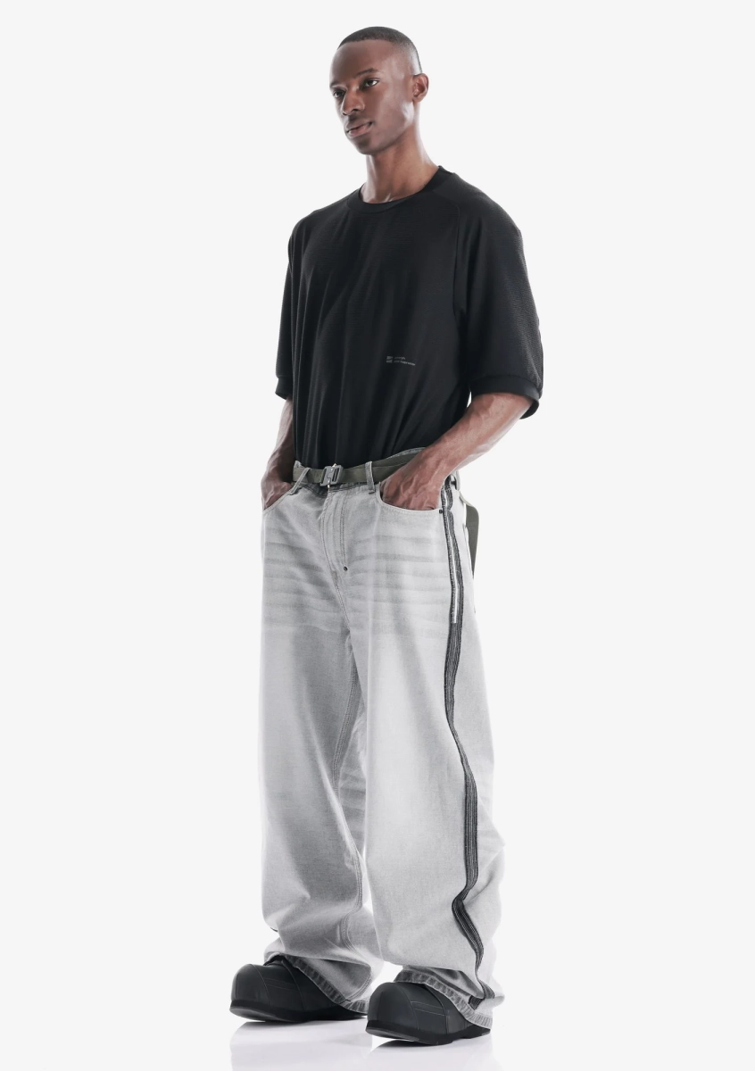 Широкие джинсы KRAKATAU, цвет: серый, Ru226-33 купить онлайн