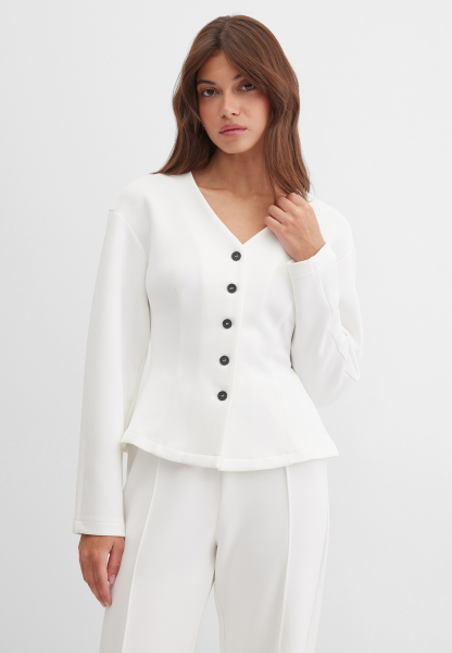 Кардиган из ткани интерлок Marou, цвет: молочный, Mar_26021401 купить онлайн