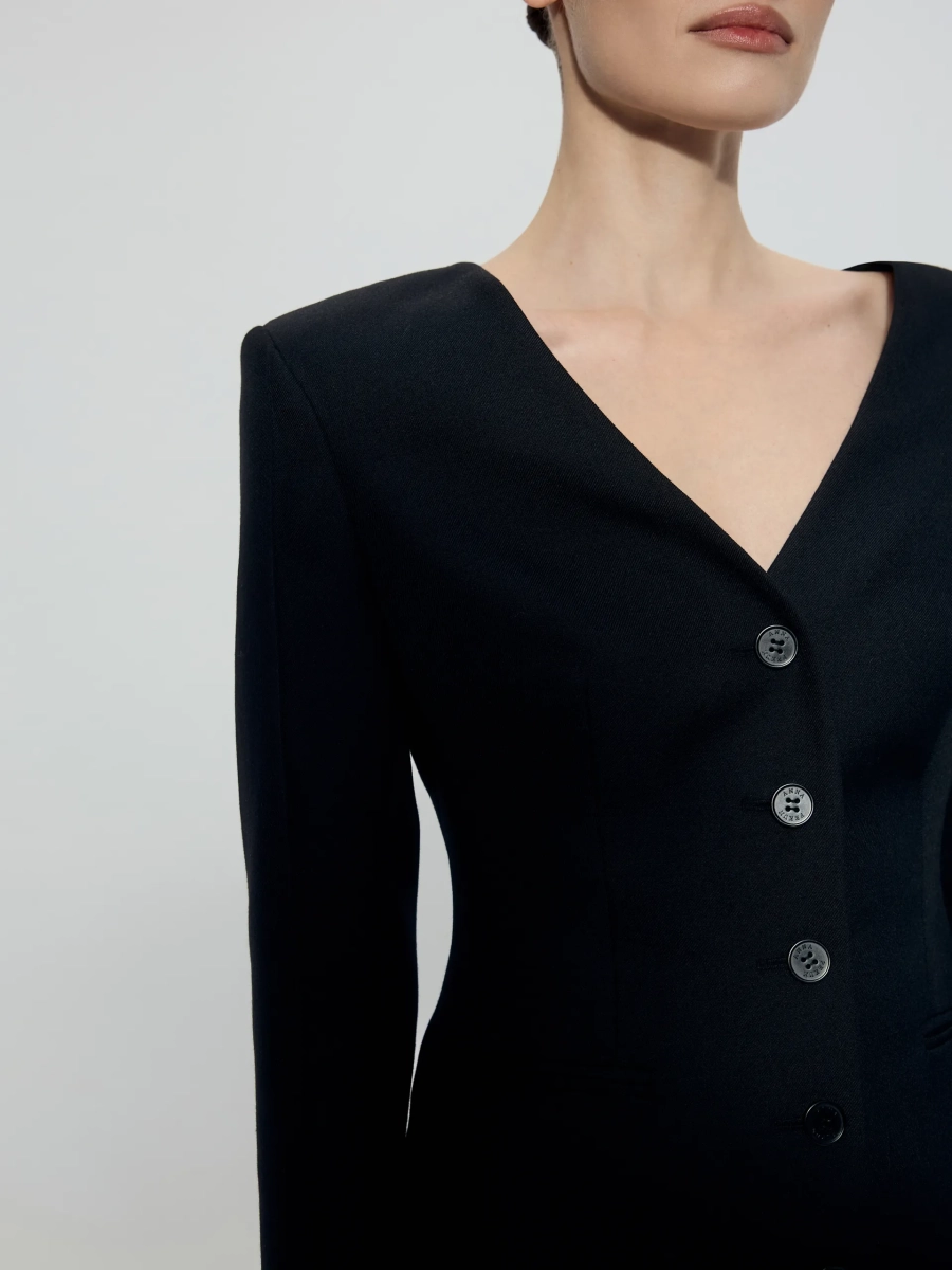 Платье с вырезом на спине ANNA PEKUN, цвет: Черный,  купить онлайн