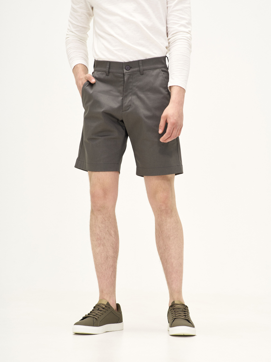 Шорты из хлопка Classic Straight BUCHNER, цвет: графит PN0123003GT |новая коллекция купить онлайн