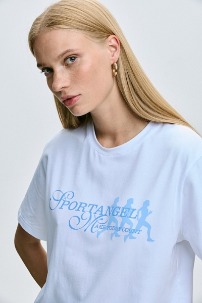 Футболка "Клаб Блю" Sport Angel, цвет: белый,  купить онлайн