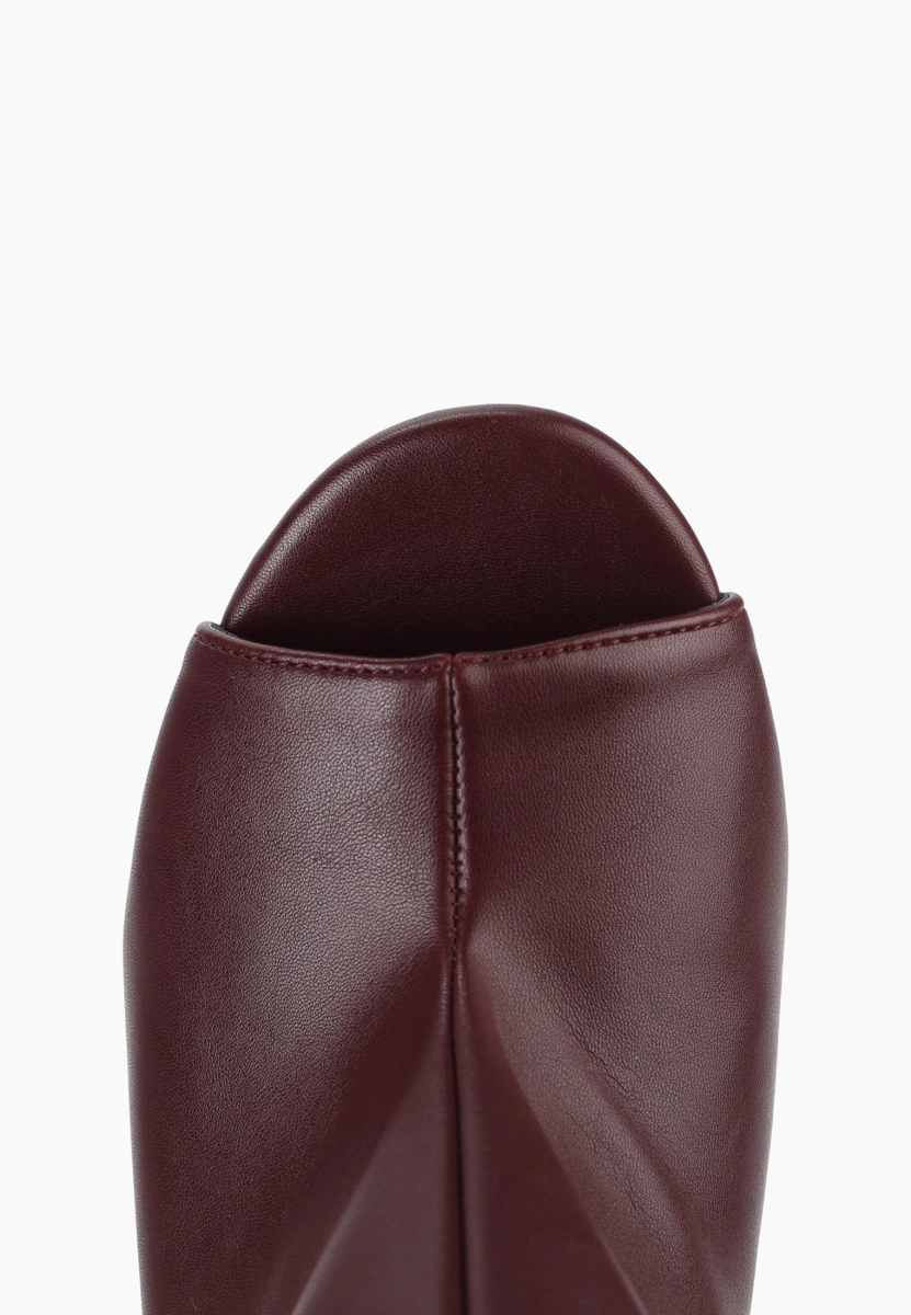 Ботильоны из экокожи SBALO, цвет: Бордовый SN101-1 купить онлайн