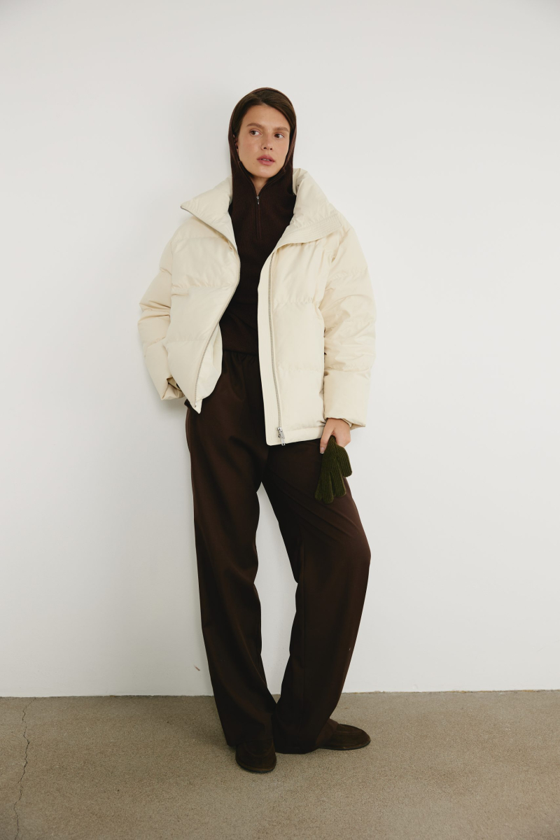 Пуховик "Melting" CHUBA, цвет: молочный,  купить онлайн