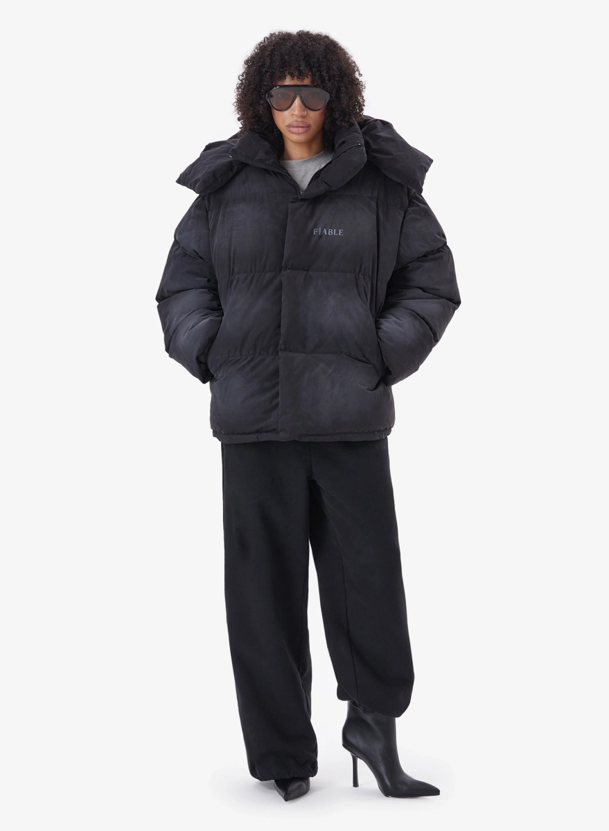 Пуховик DESTRESSED FABLE, цвет: темно-серый, PFFR-FBL-DSTRSD-GRPHT купить онлайн