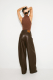 Боди без рукавов LABEL .B & TOUSSUN Label .B, цвет: коричневый в паттерн, TSLB020050428 купить онлайн
