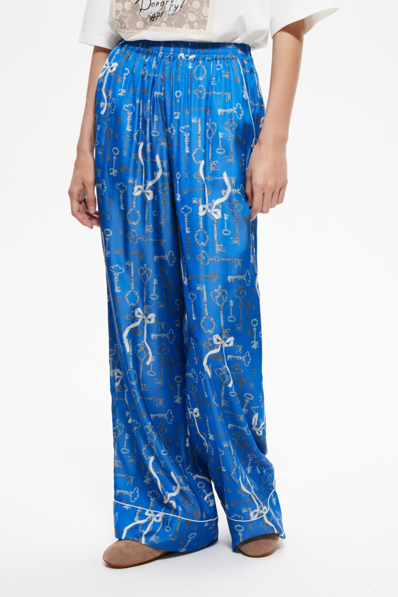 Брюки пижамные с принтом DREAMS BY ALENA AKHMADULLINA, цвет: голубой, 225102080204513/211000 купить онлайн