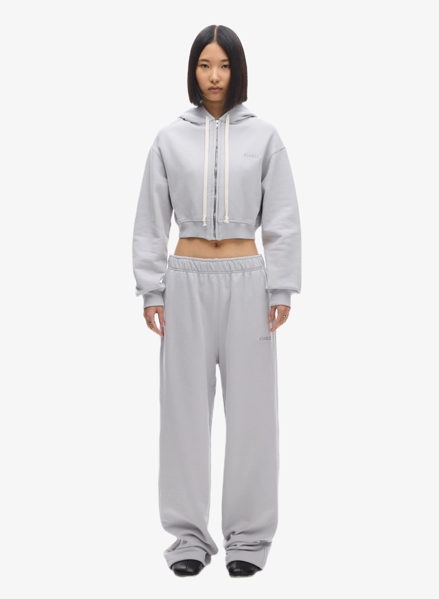 Худи zip crop UNIFORM FABLE, цвет: серый, HDZPCRP-FBL-FRM-FFWHT со скидкой купить онлайн