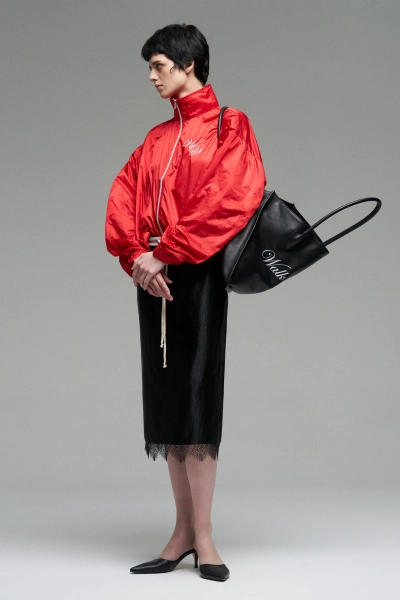 Бомбер из нейлона с вышивкой WALK OF SHAME, цвет: красный, MC026/FW2526 купить онлайн