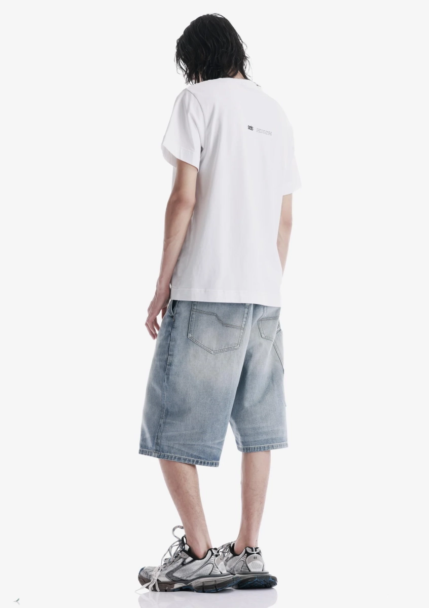 Футболка с тональным логотипом KRAKATAU, цвет: белый, Tm141-4 купить онлайн