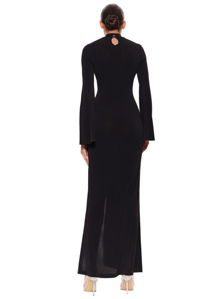 Платье макси с расклешенными рукавами SODAMODA, цвет: Черный, 12547 купить онлайн