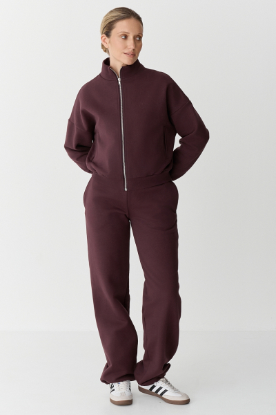 Брюки утепленные Ricoco, цвет: Бордовый, 6098/3 купить онлайн