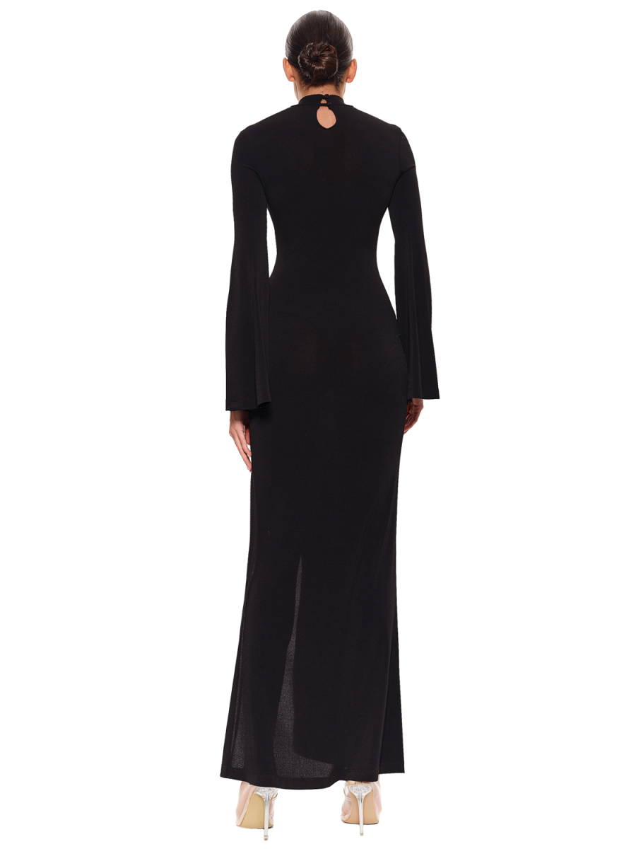 Платье макси с расклешенными рукавами SODAMODA, цвет: Черный, 12547 купить онлайн