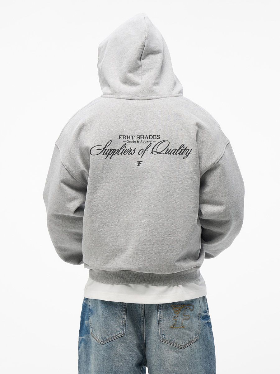 Худи на молнии "Оттенки" FRHT&OUT OF REACH, цвет: меланж, HDZPSHDSMLG купить онлайн