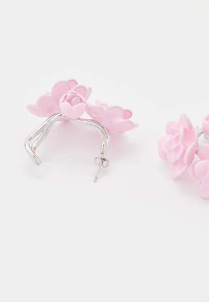 Серьги Rose Earrings Berhasm, цвет: розовый,серебряный jew25-1-rhod |новая коллекция купить онлайн