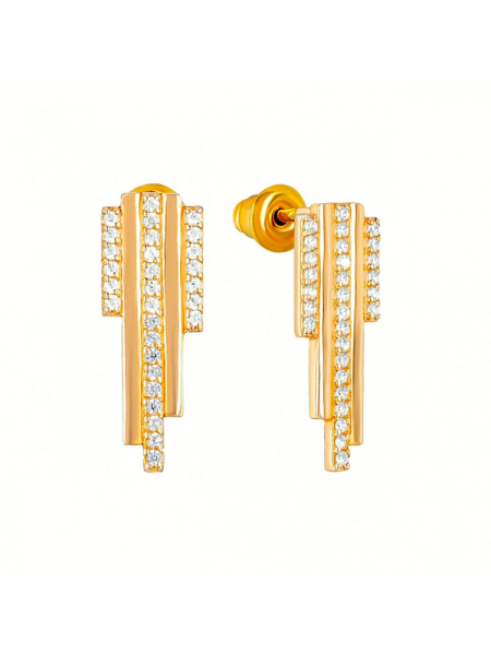 Серьги Eteri Gold средние