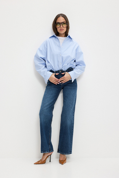 Джинсы прямые ABDA, цвет: синие, 312608603222 купить онлайн