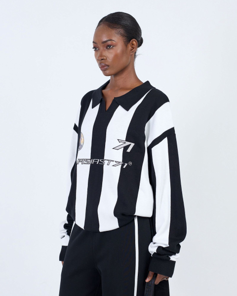 Поло KNIT JUVENTUS STRIPES BLACK ASIA ST 71, цвет: Черный, Ast71.knit-polo-juventus-bl купить онлайн