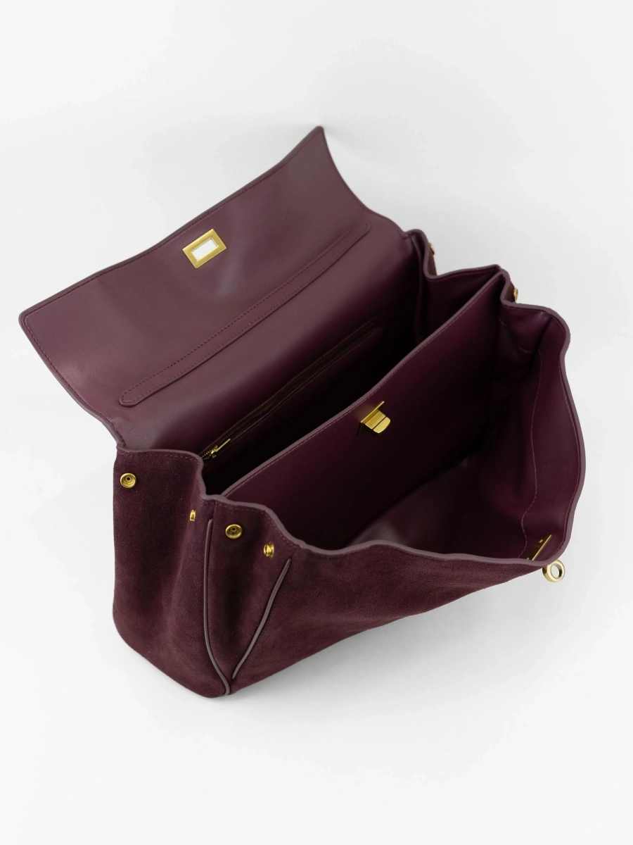 Сумка SANDRA MEDIUM brand salad, цвет: suede plum J-704-PHR 7272 купить онлайн