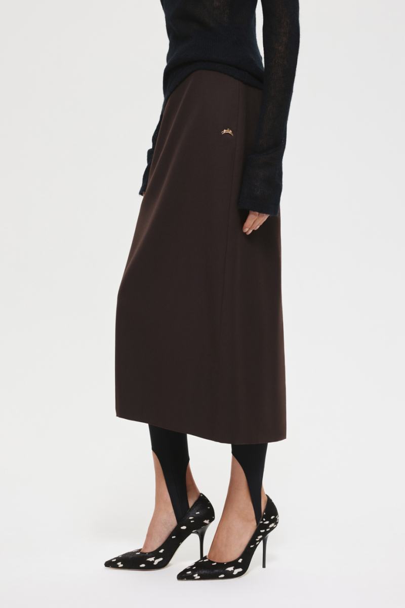 Юбка-миди DREAMS BY ALENA AKHMADULLINA, цвет: коричневый, 225102100204160/108000 купить онлайн