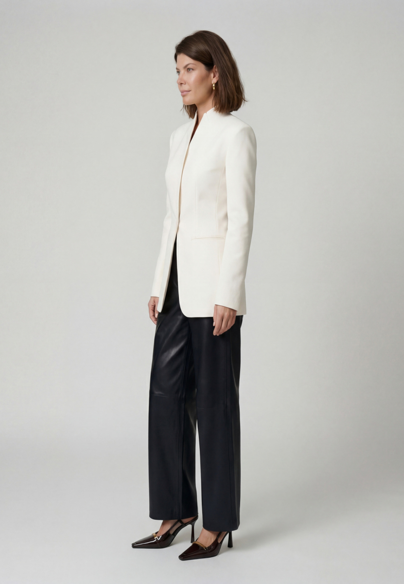 Жакет приталенный без лацканов SAGAS, цвет: белый, 3100500 купить онлайн